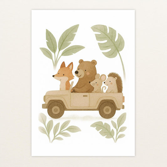 Tierfreunde - Motiv: "Safari" Poster von tinylearner