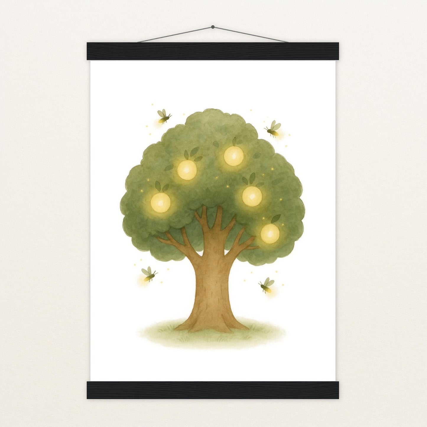 Leuchtbaum Poster mit Leisten von tinylearner