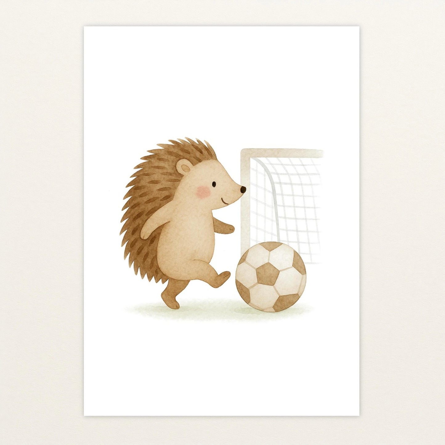 Iggi der Igel - Motiv: "Fußball" Poster von tinylearner