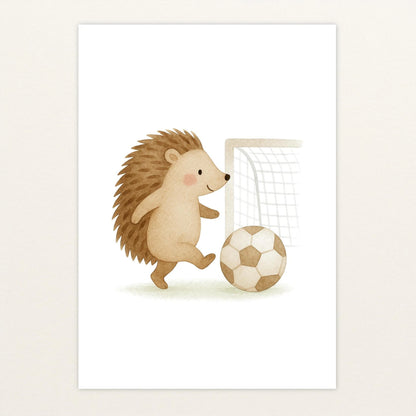 Iggi der Igel - Motiv: "Fußball" Poster von tinylearner