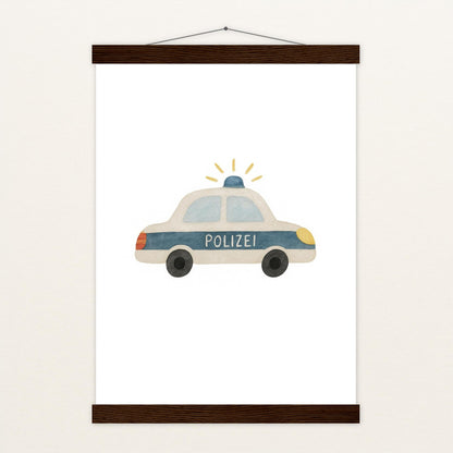 Polizei Poster mit Leisten von tinylearner