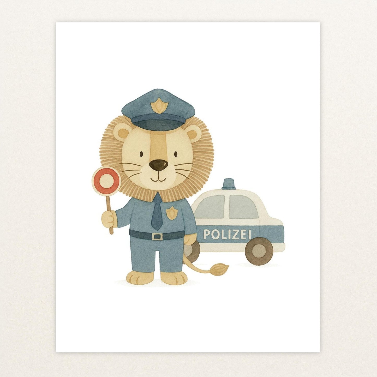 Leo der Löwe - Motiv: "Polizei" Poster von tinylearner