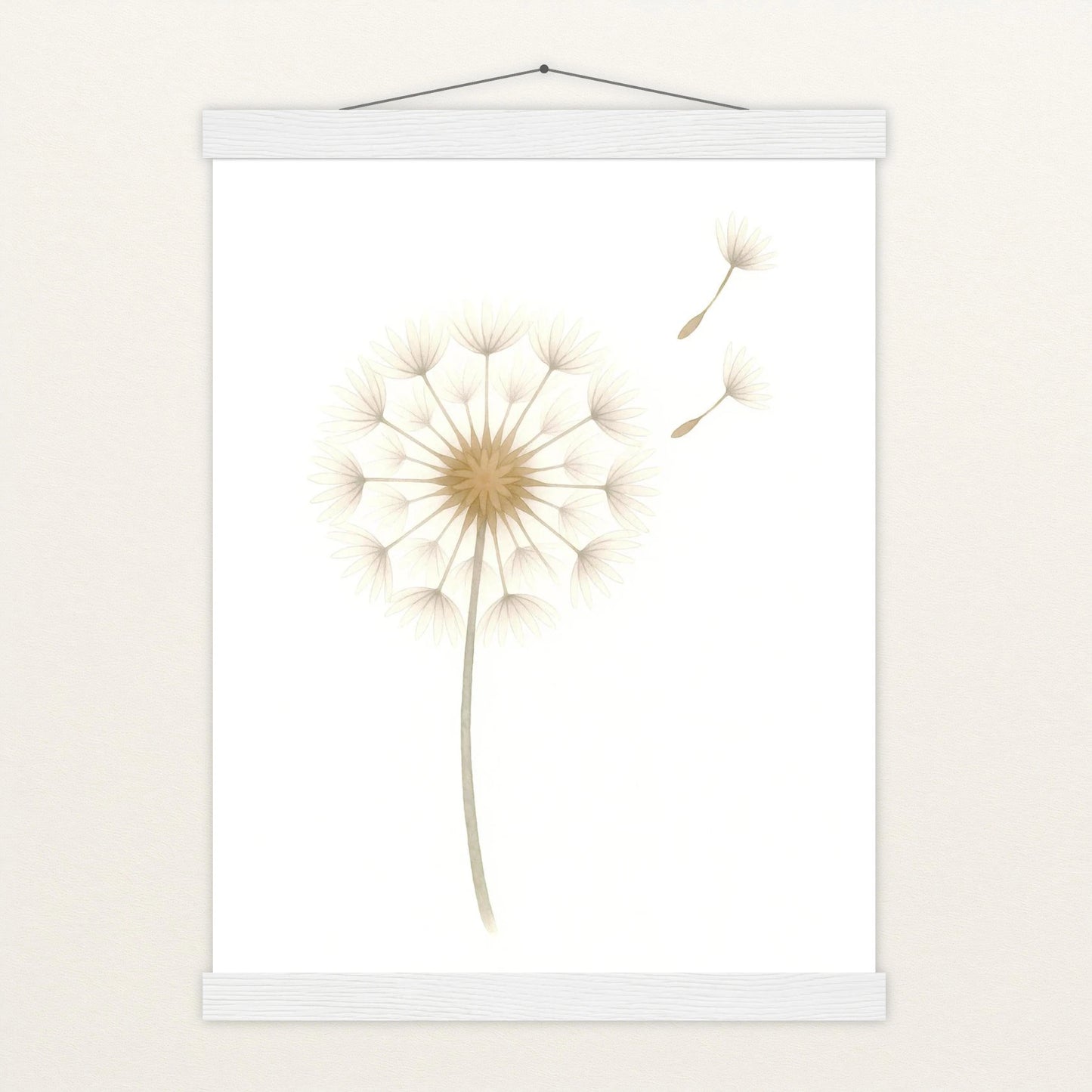 Löwenzahn Poster mit Leisten von tinylearner