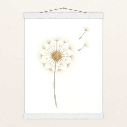 Löwenzahn Poster mit Leisten von tinylearner