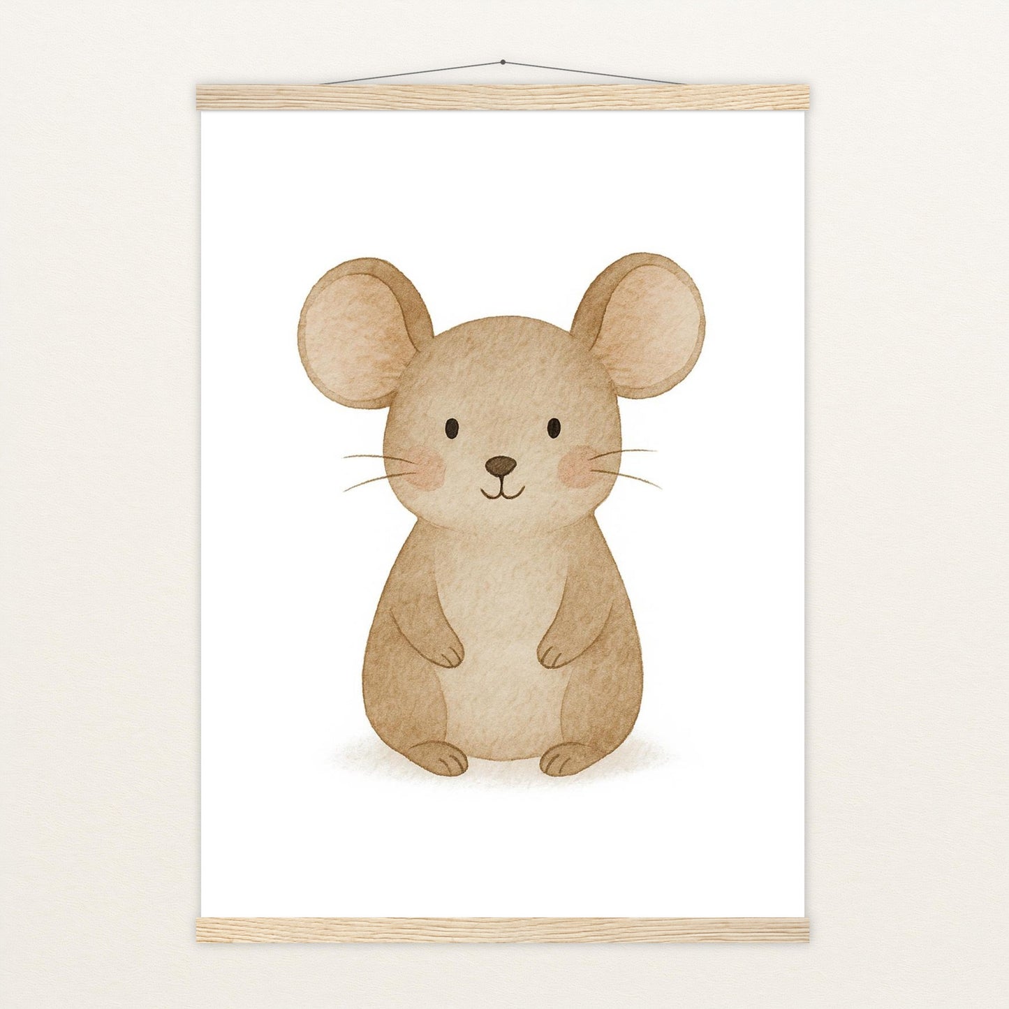 Mimi die Maus Poster mit Leisten von tinylearner