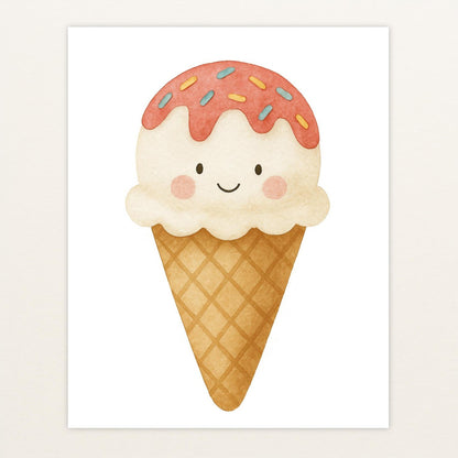 Süßes: Eiscreme Poster von tinylearner