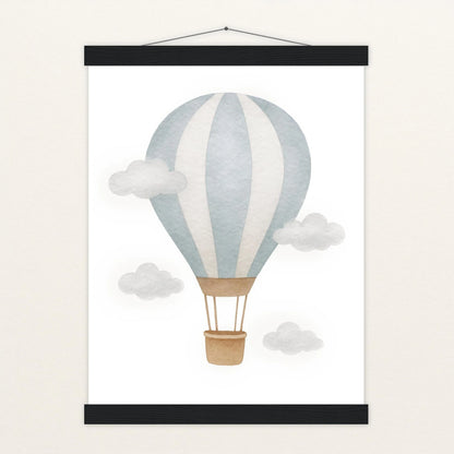 Heißluftballon Poster mit Leisten von tinylearner