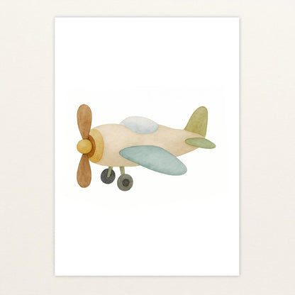 Propellerflugzeug Poster von tinylearner