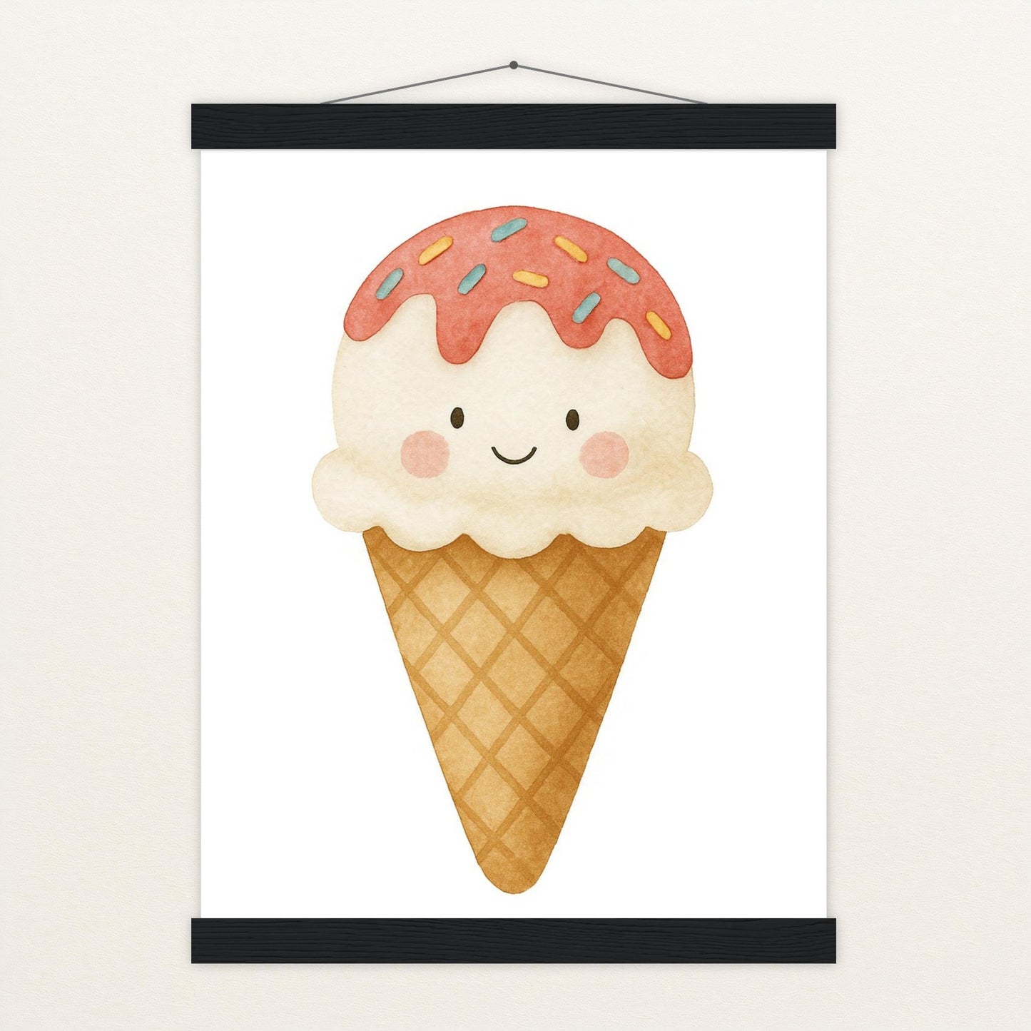 Süßes: Eiscreme Poster mit Leisten von tinylearner