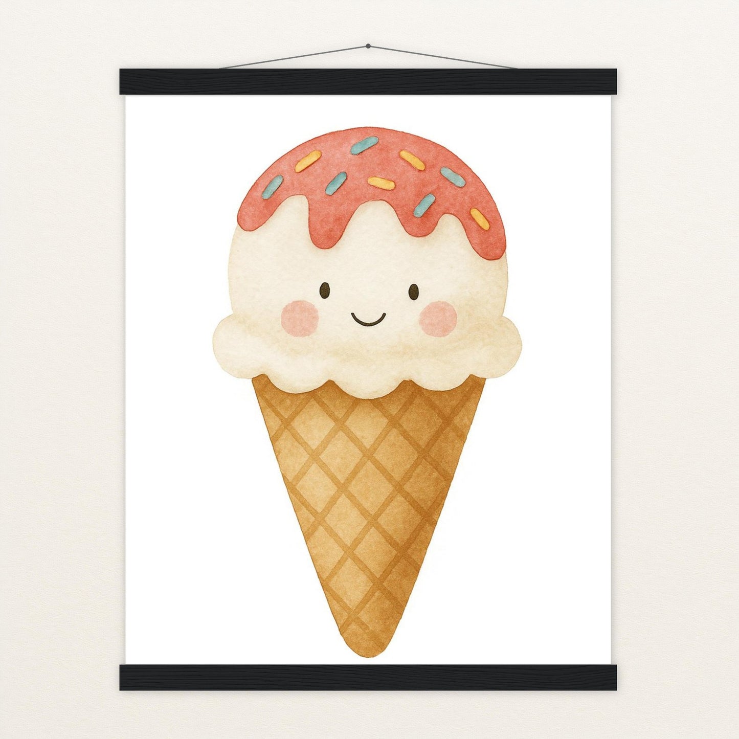 Süßes: Eiscreme Poster mit Leisten von tinylearner