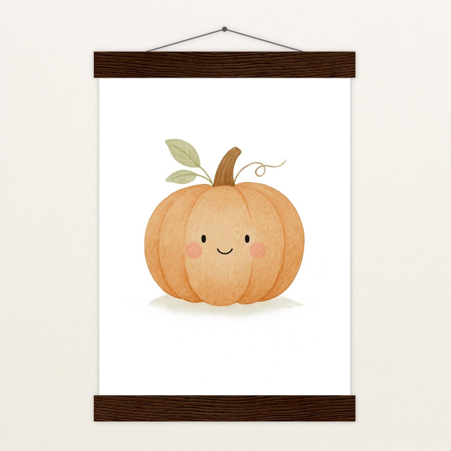 Gemüse: Kürbis Poster mit Leisten von tinylearner