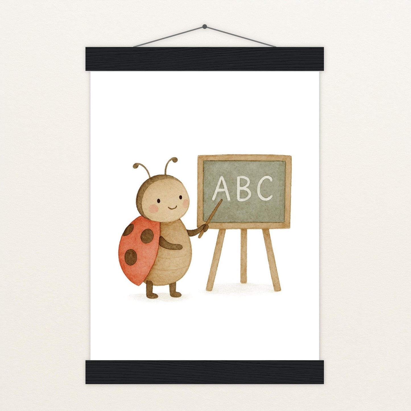 Marie der Marienenkäfer - Lehrer Poster mit Leisten von tinylearner