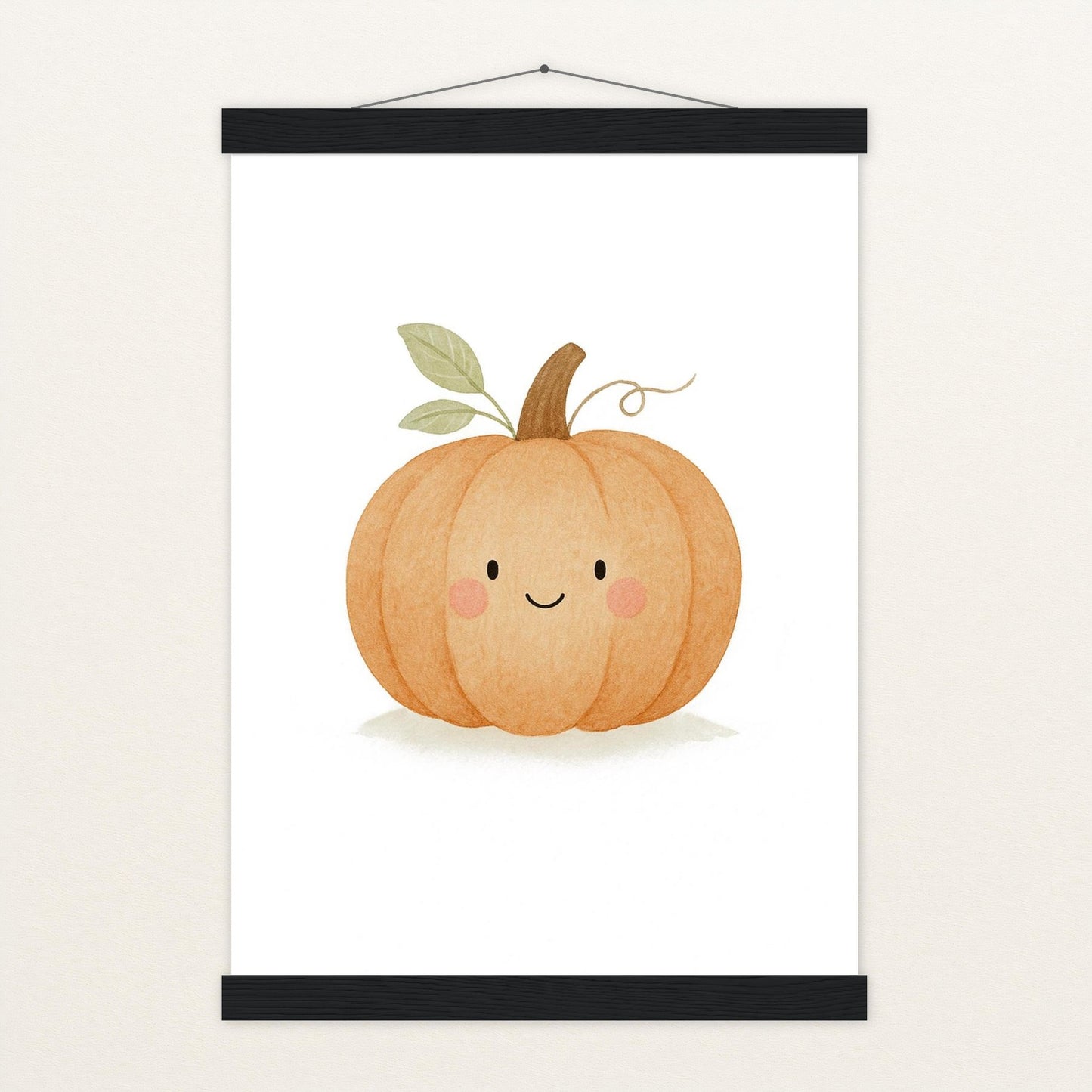 Gemüse: Kürbis Poster mit Leisten von tinylearner