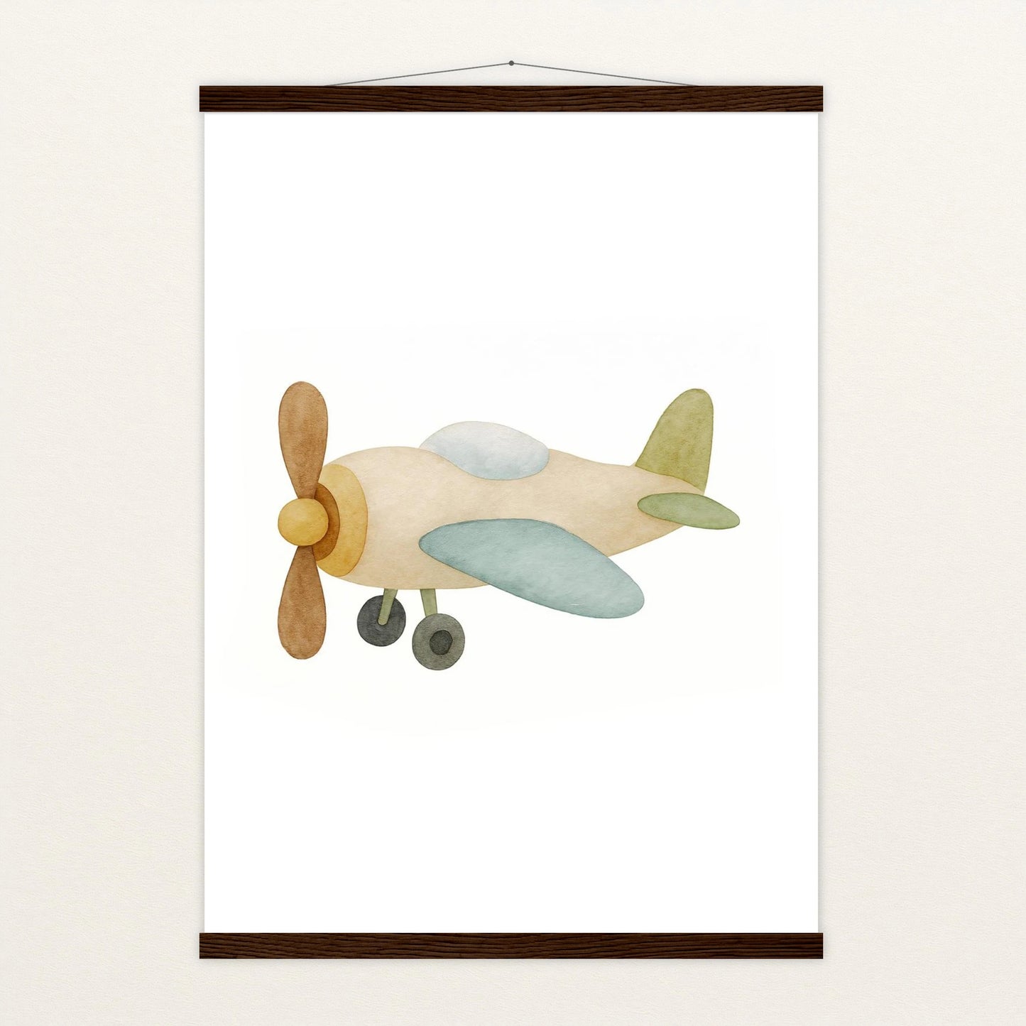 Propellerflugzeug Poster mit Leisten von tinylearner