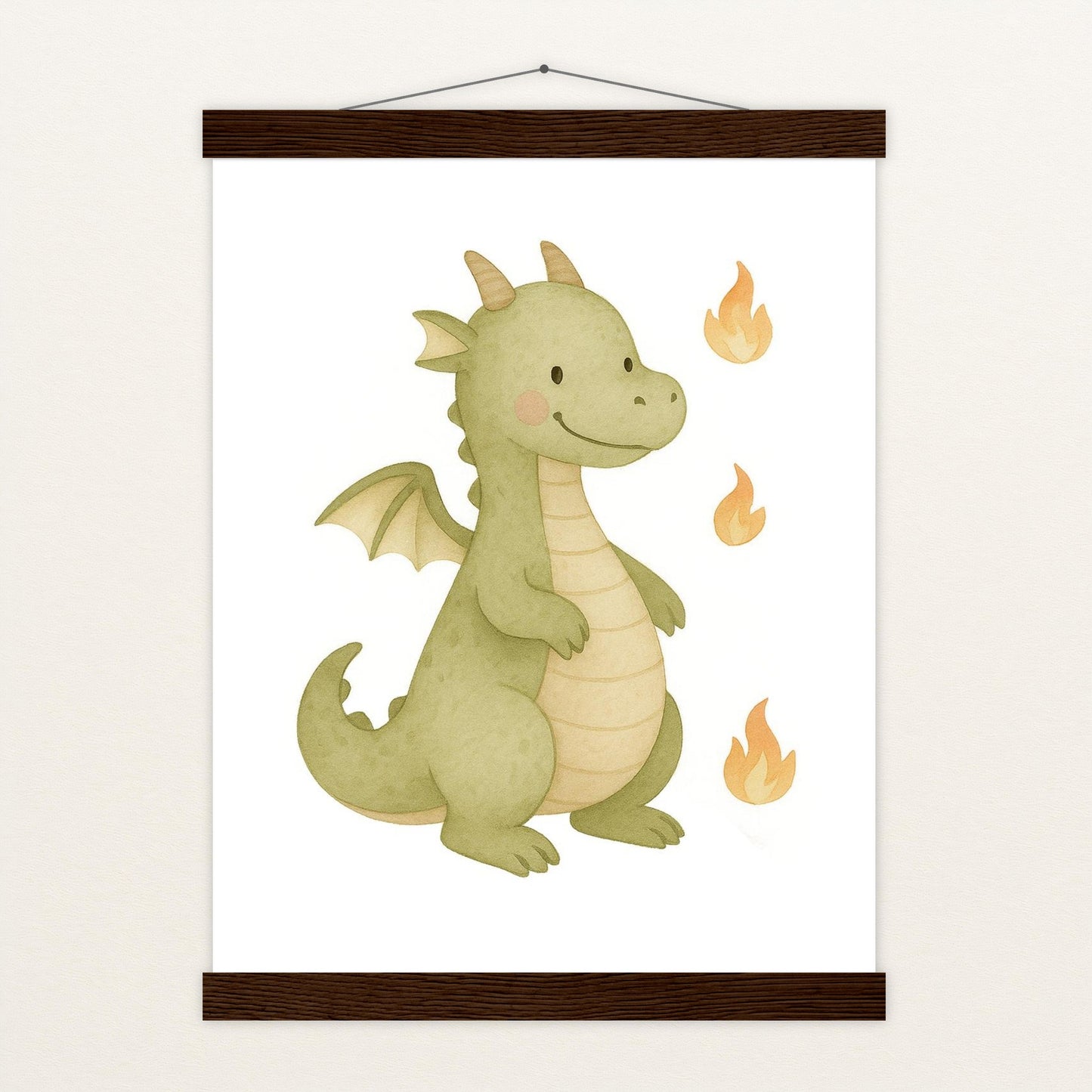 Drax der Drache Poster mit Leisten von tinylearner
