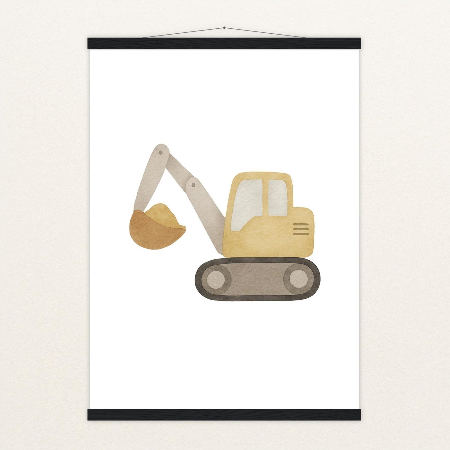 Bagger Poster mit Leisten von tinylearner
