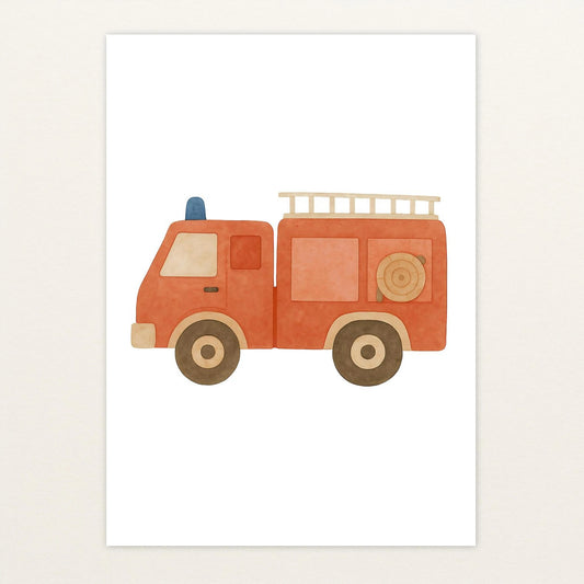 Feuerwehrauto Poster von tinylearner