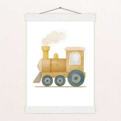 Lokomotive Poster mit Leisten von tinylearner