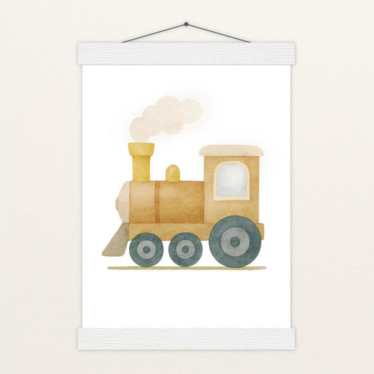 Lokomotive Poster mit Leisten von tinylearner