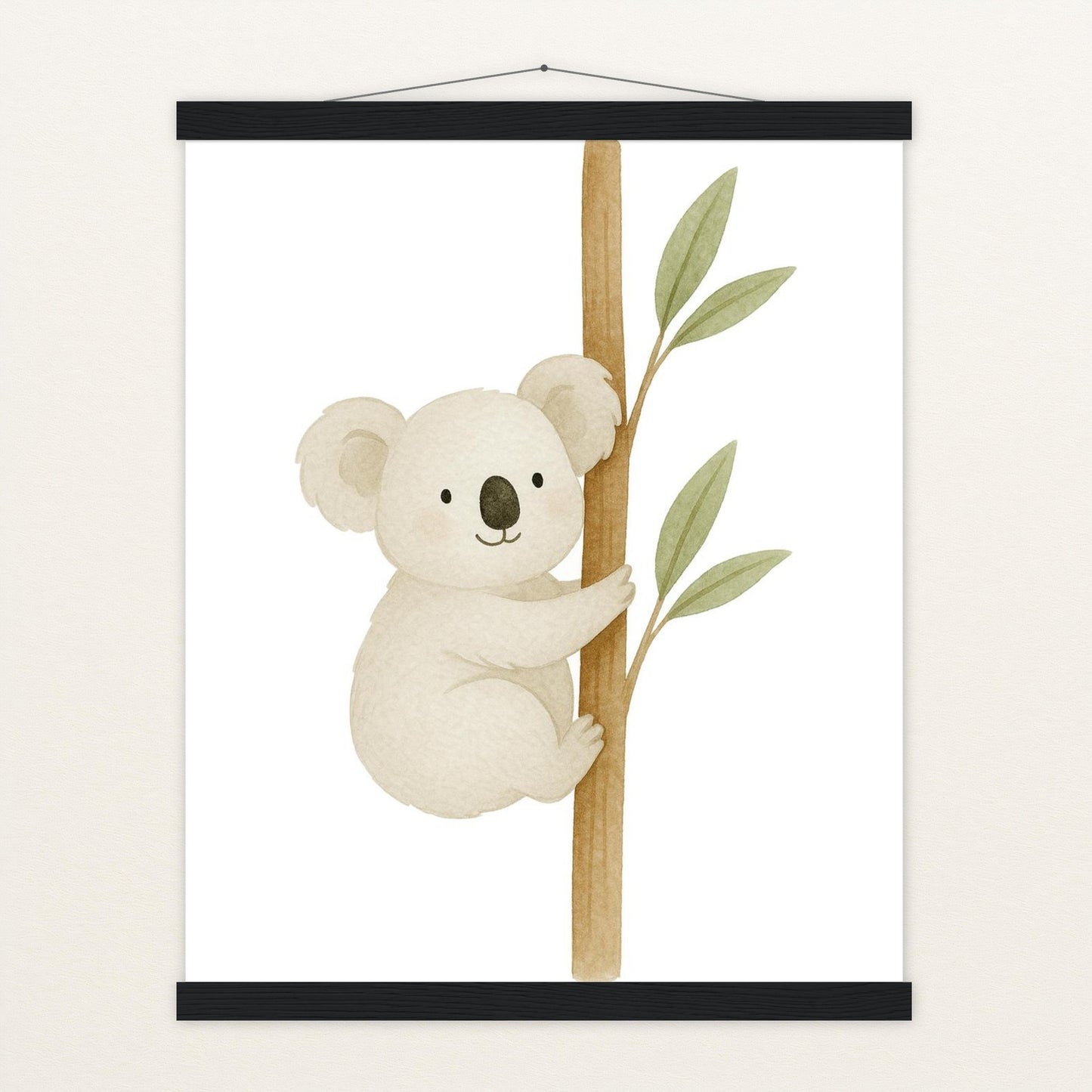 Kori der Koala Poster mit Leisten von tinylearner