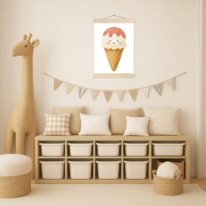 Süßes: Eiscreme Poster mit Leisten von tinylearner