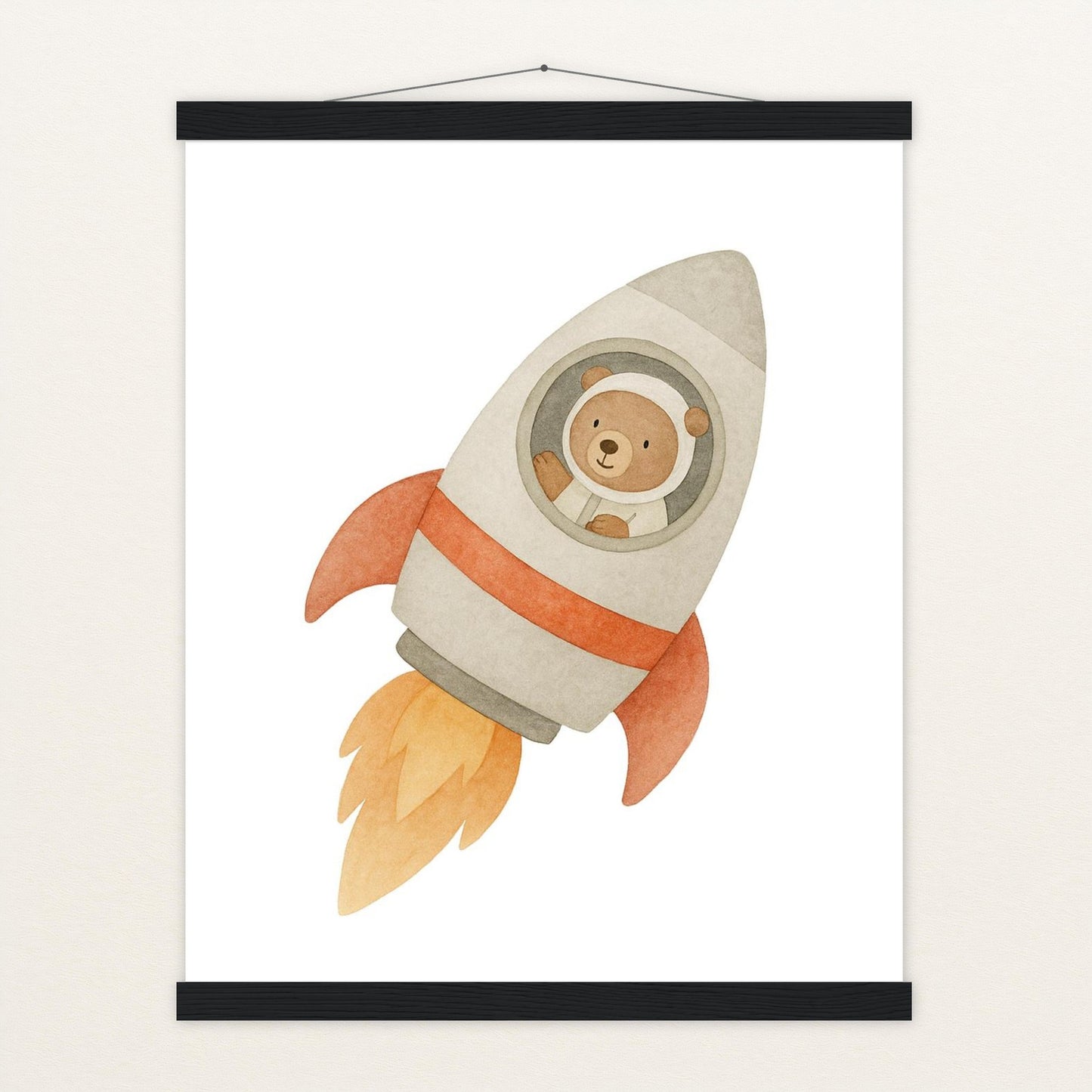 Balu der Bär - Motiv: "Rakete" Poster mit Leisten von tinylearner