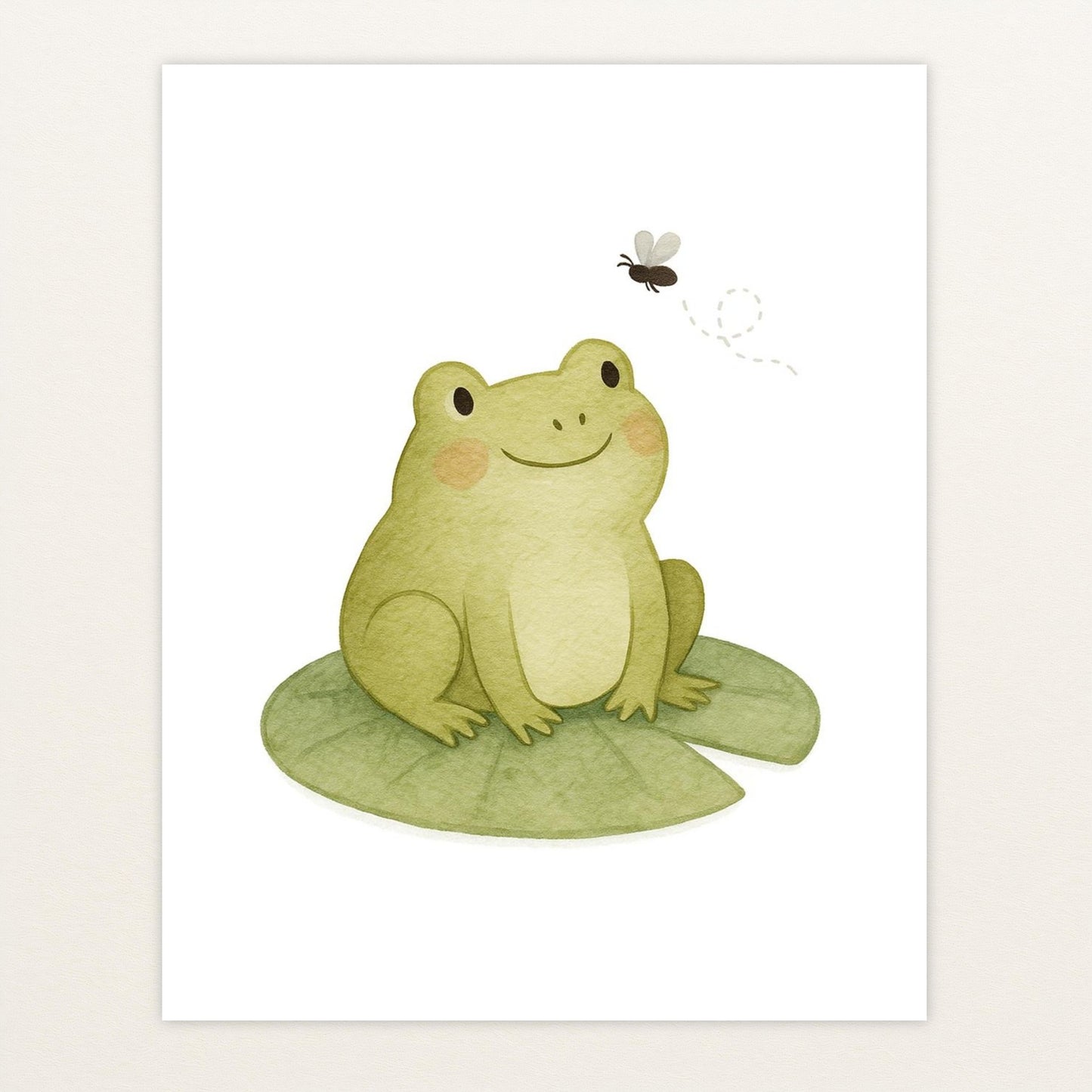 Flocke der Frosch - Motiv: "Fliege" Poster von tinylearner