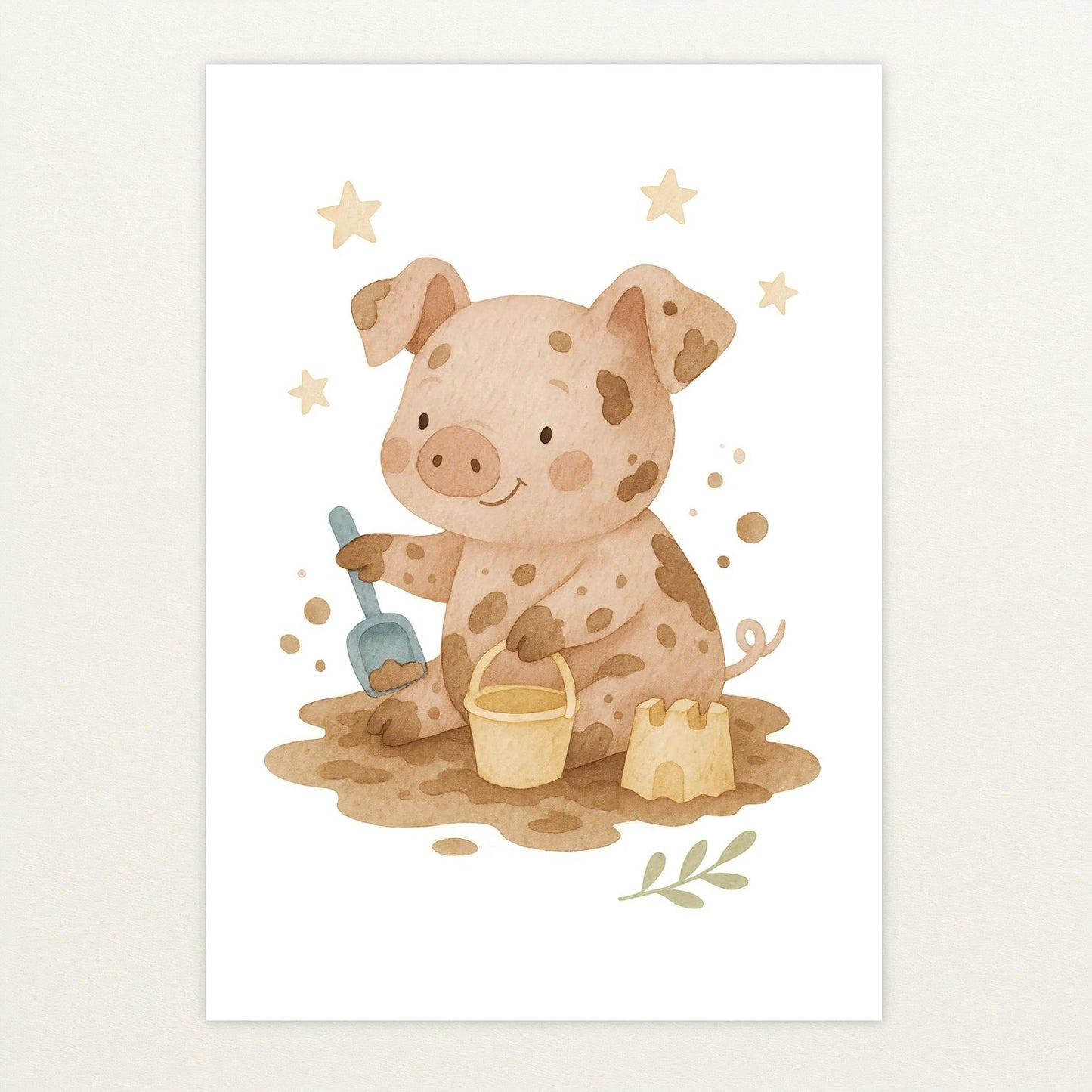 Susi das Schwein - Motiv: "Sandkasten" Poster von tinylearner