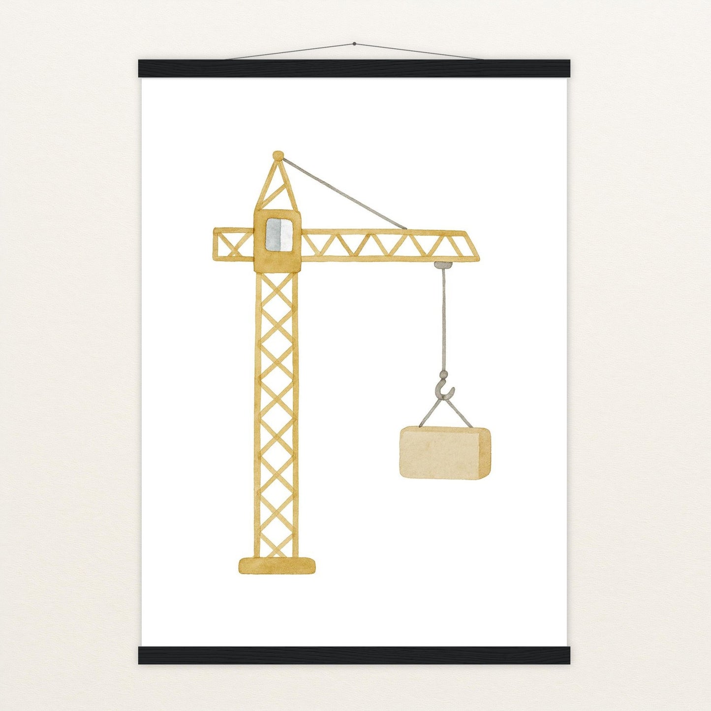 Kran Poster mit Leisten von tinylearner