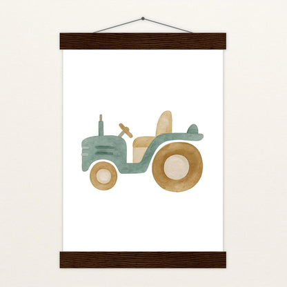 Traktor Poster mit Leisten von tinylearner