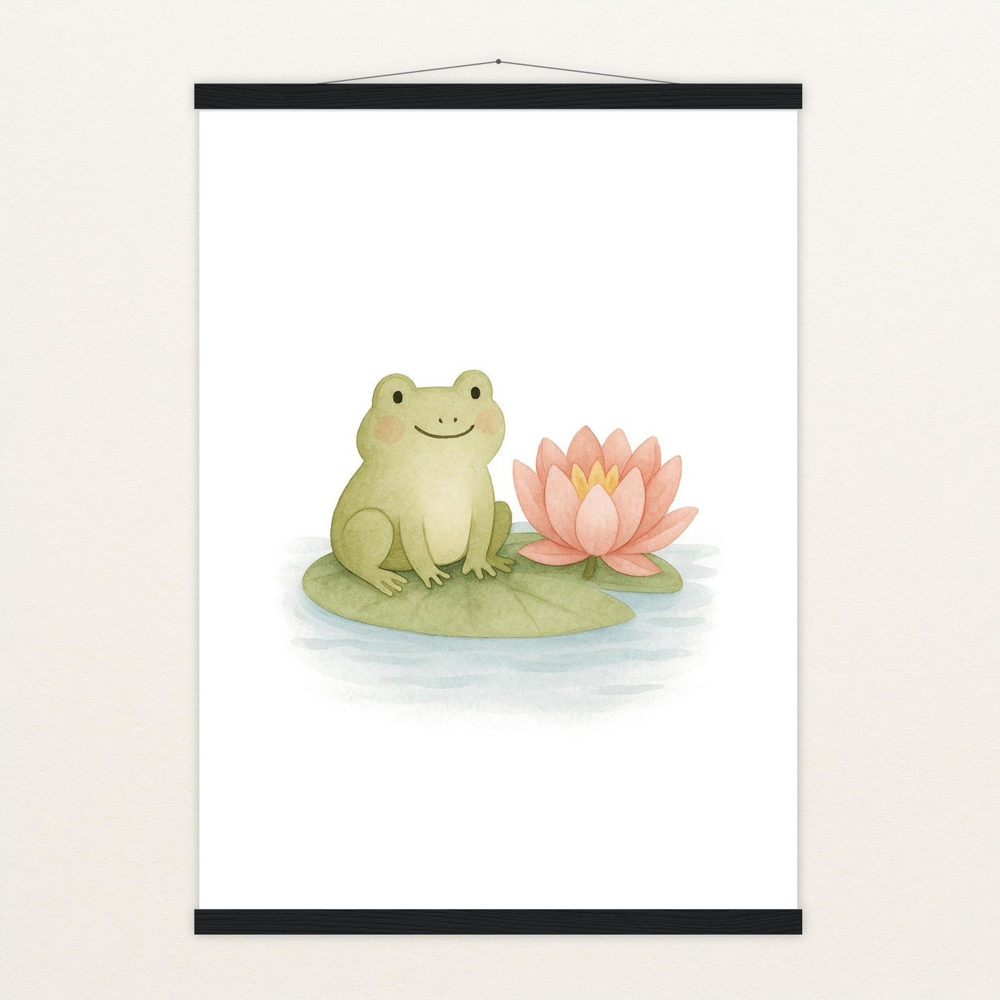 Flocke der Frosch Poster mit Leisten von tinylearner