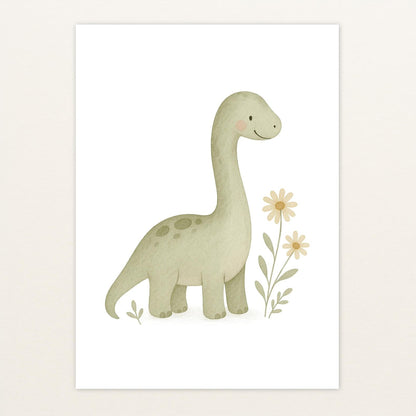 Dinosaurier Brachiosaurus Poster von tinylearner