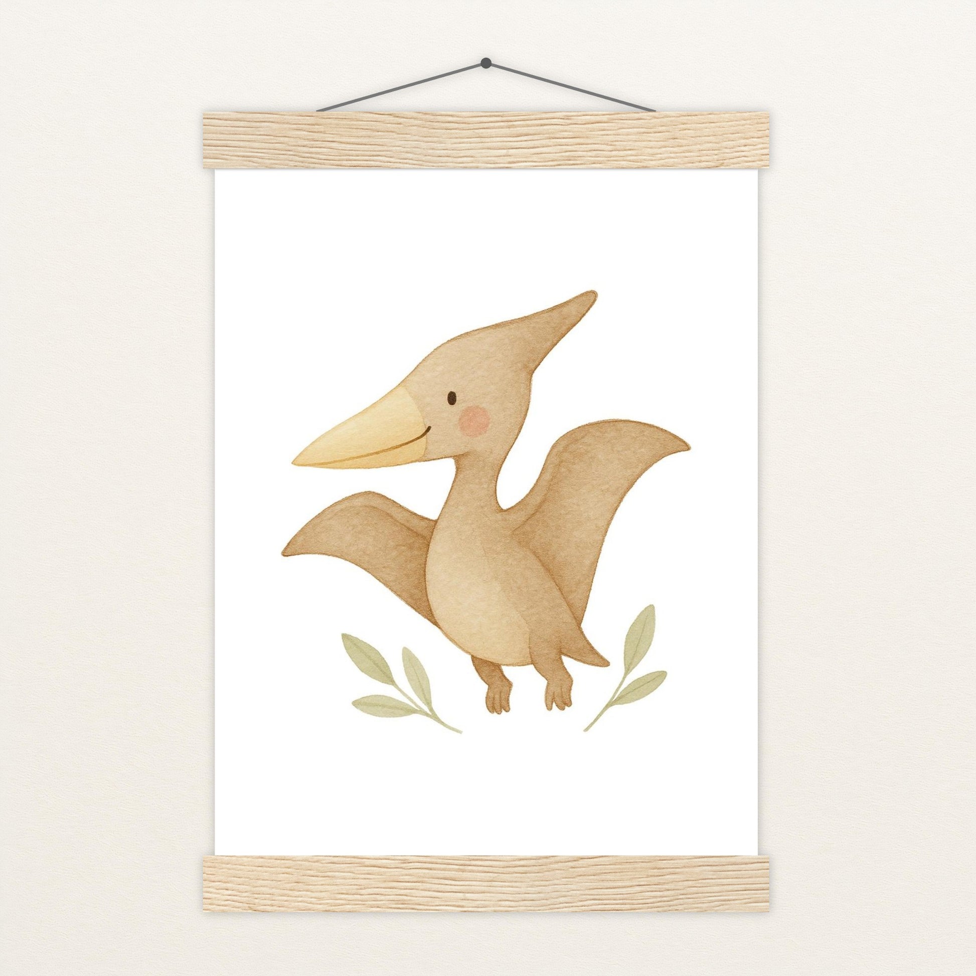 Dinosaurier Pteranodon Poster mit Leisten von tinylearner