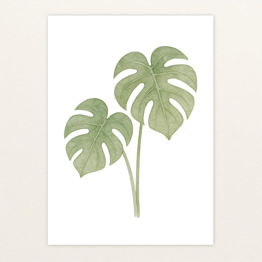 Monstera-Blätter Poster von tinylearner