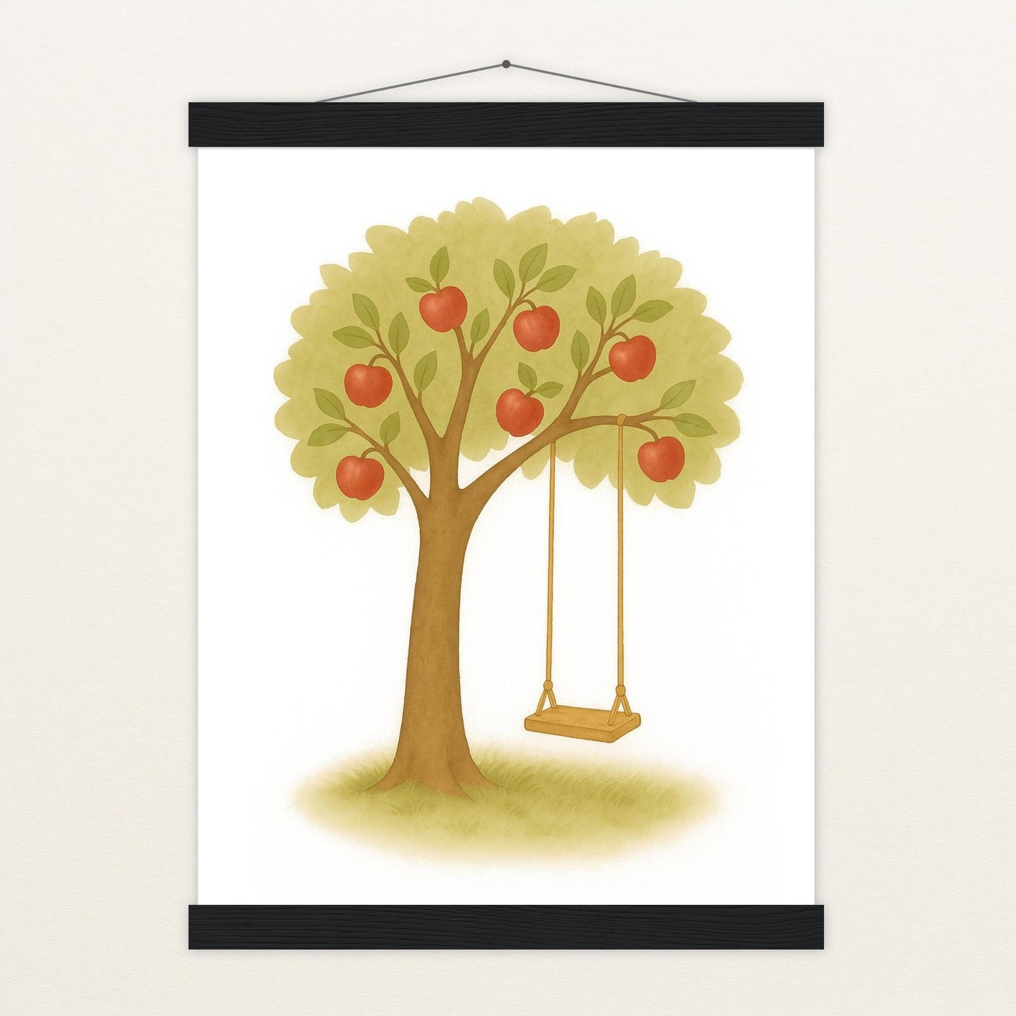 Apfelbaum Poster mit Leisten von tinylearner