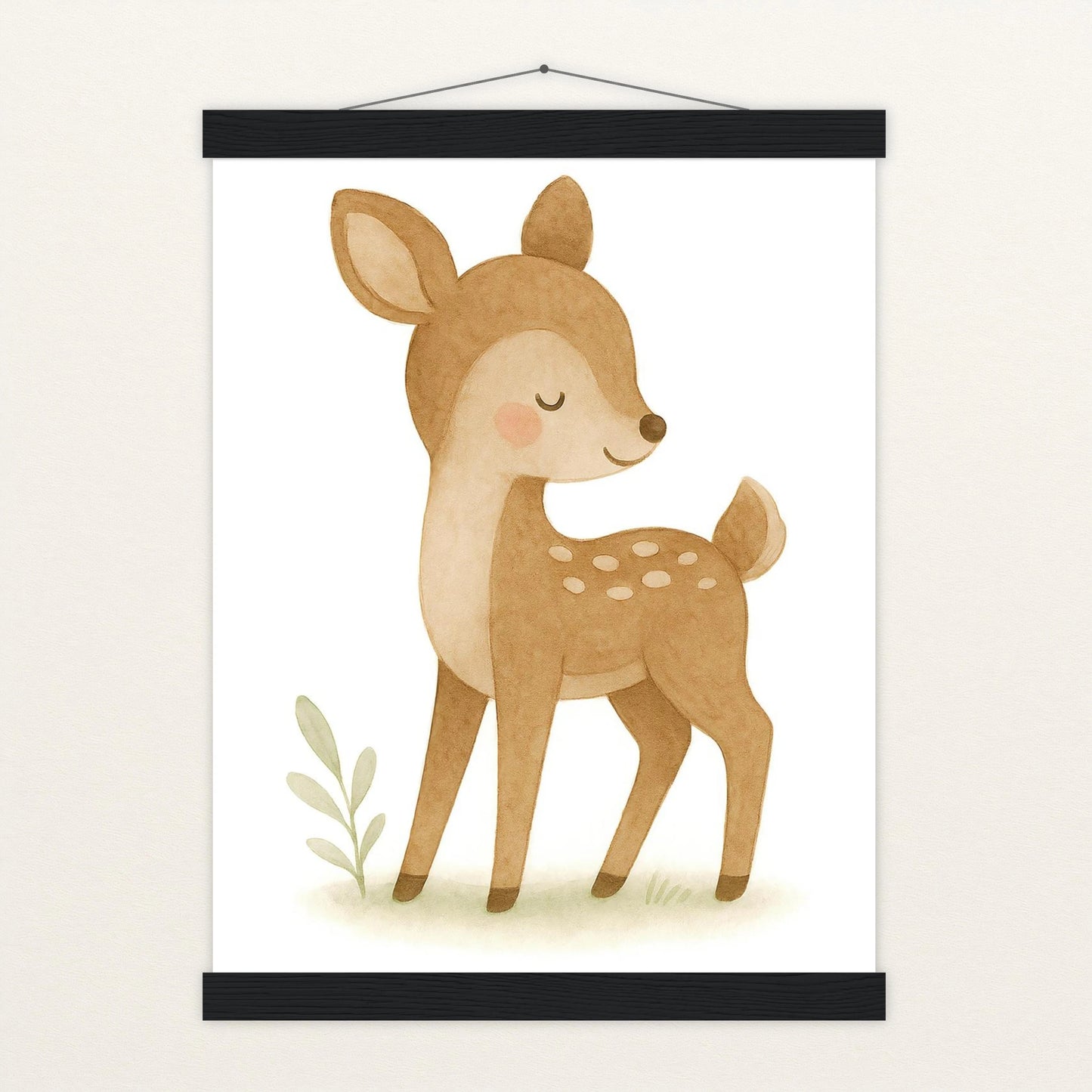 Ria das Reh Poster mit Leisten von tinylearner