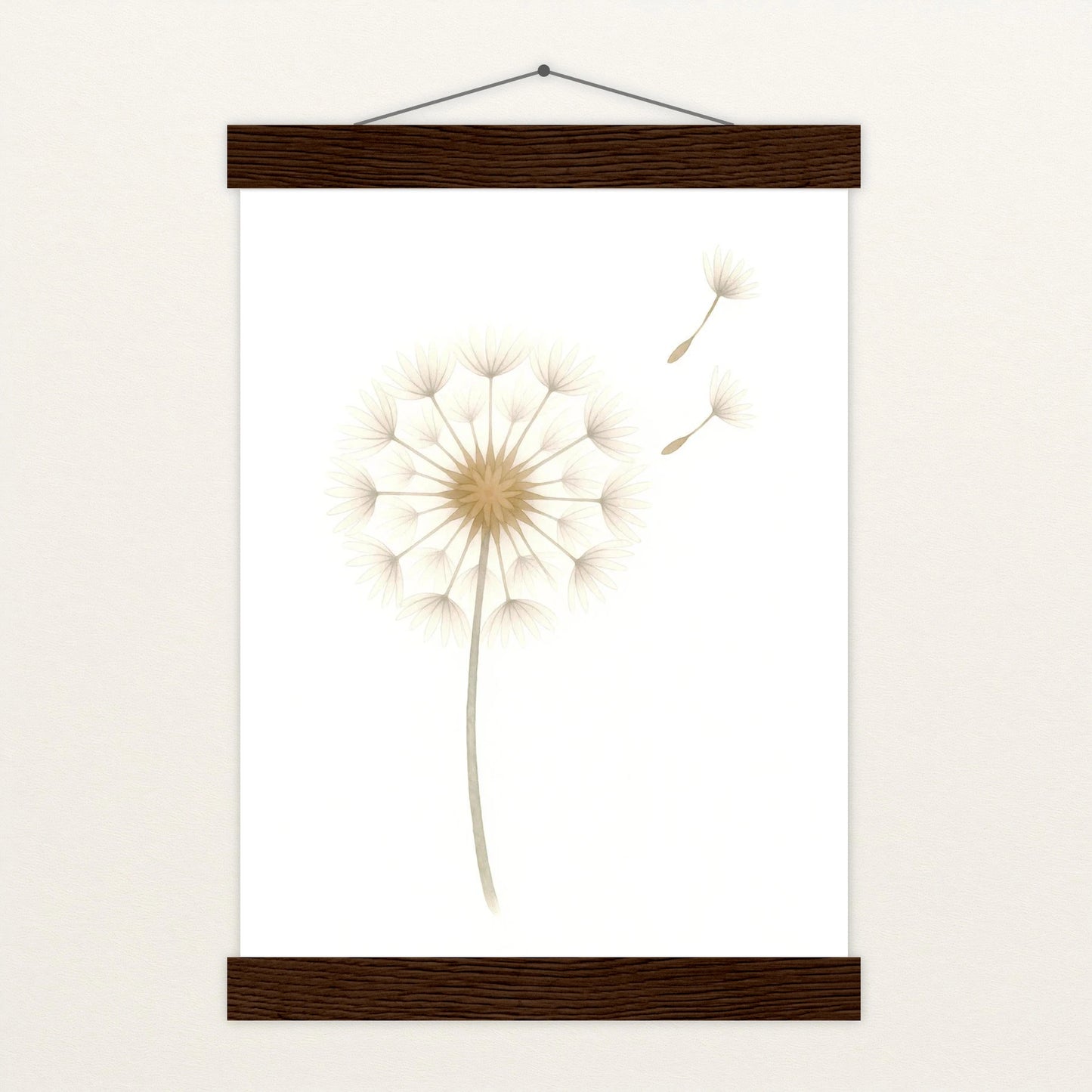 Löwenzahn Poster mit Leisten von tinylearner