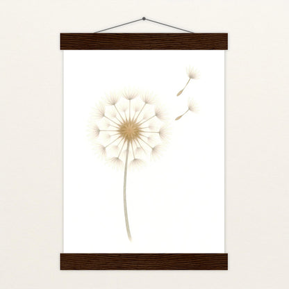 Löwenzahn Poster mit Leisten von tinylearner