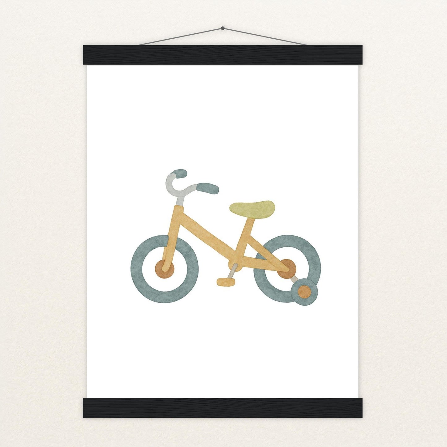 Fahrrad Poster mit Leisten von tinylearner