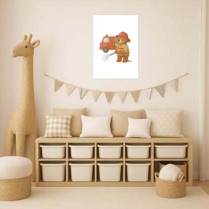 Balu der Bär - Motiv: "Feuerwehr" Poster von tinylearner