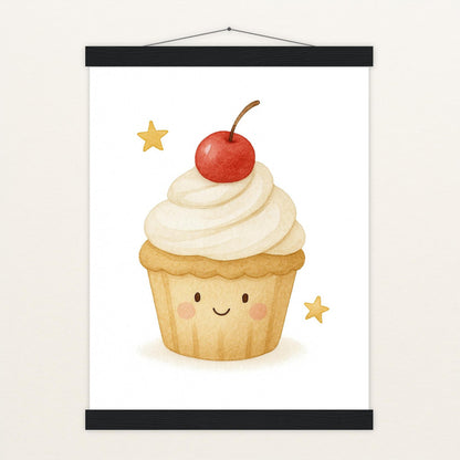 Süßes: Cupcake Poster mit Leisten von tinylearner