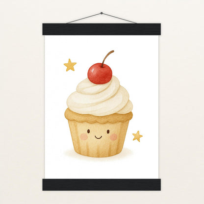 Süßes: Cupcake Poster mit Leisten von tinylearner