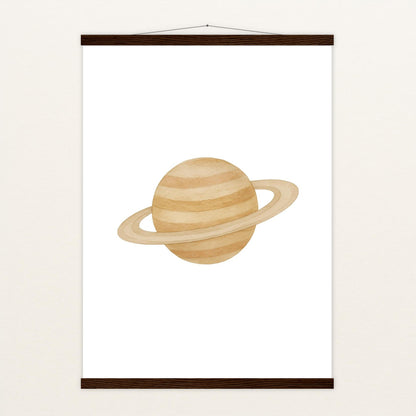 Saturn Poster mit Leisten von tinylearner