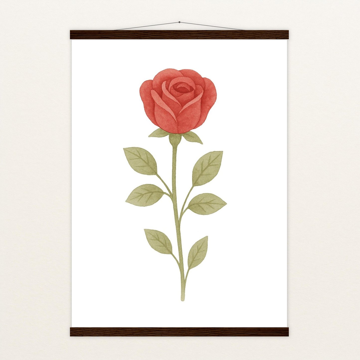 Rose Poster mit Leisten von tinylearner