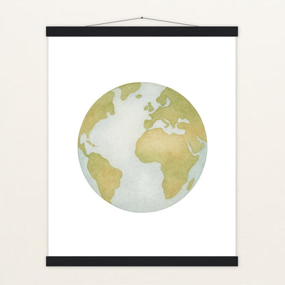 Erde Poster mit Leisten von tinylearner