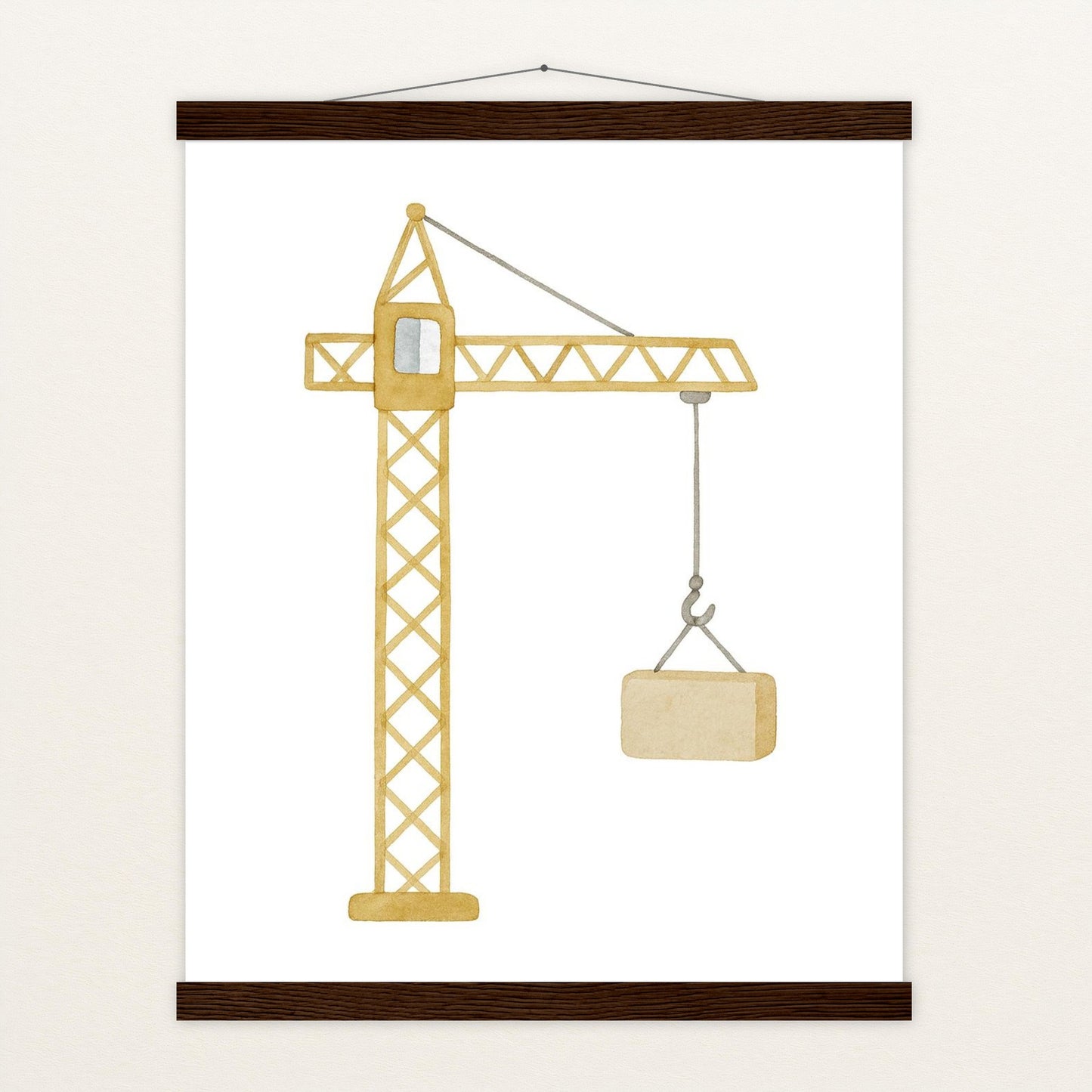 Kran Poster mit Leisten von tinylearner