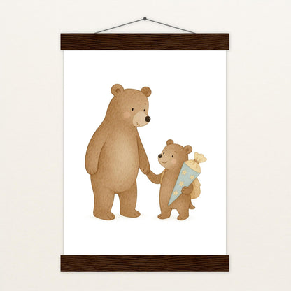 Balu der Bär - Motiv: "Schultüte" Poster mit Leisten von tinylearner