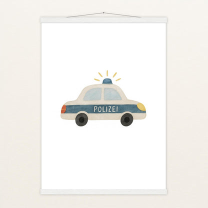 Polizei Poster mit Leisten von tinylearner