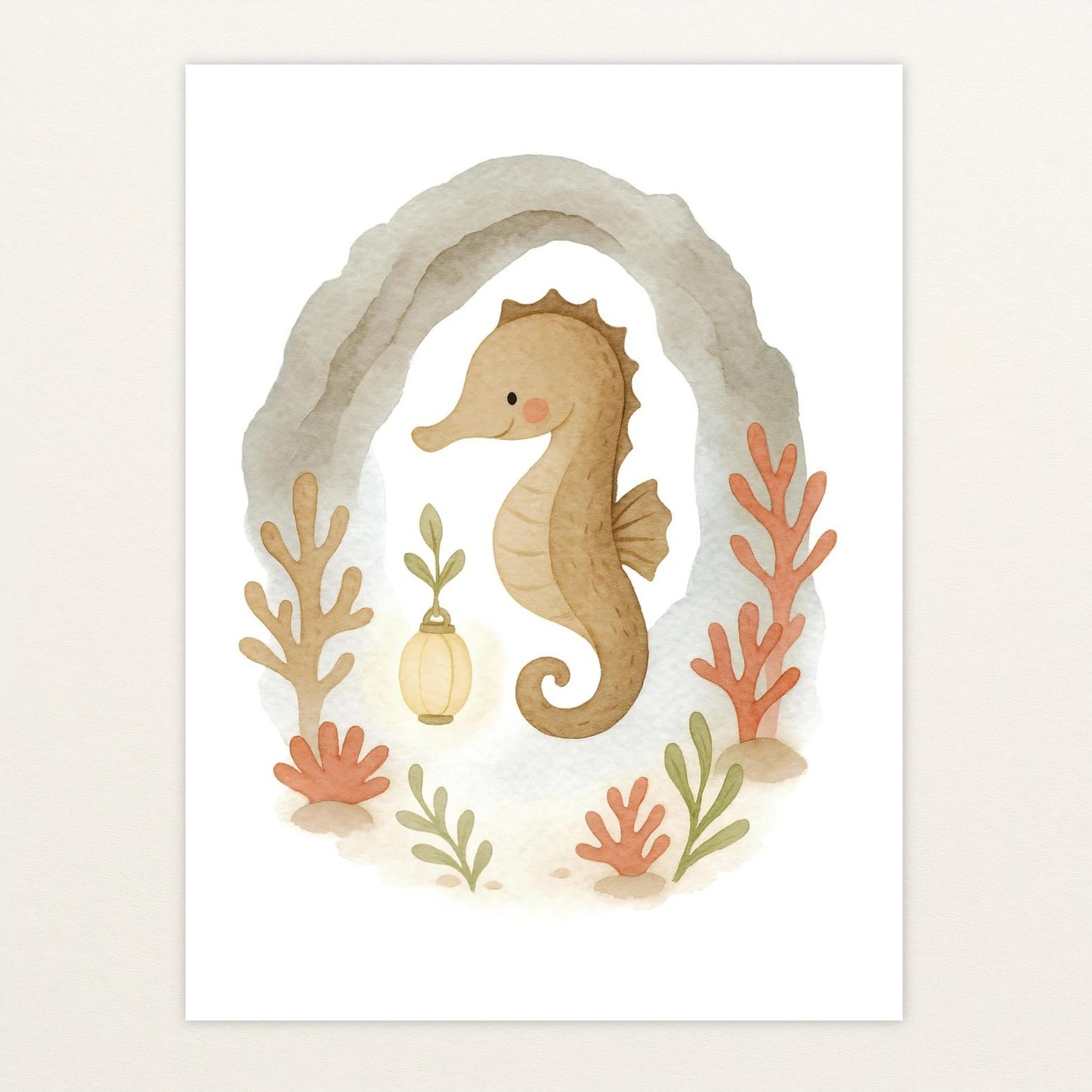 Suri das Seepferdchen - Motiv: "Höhle" Poster von tinylearner