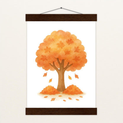 Ahornbaum Poster mit Leisten von tinylearner